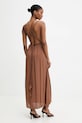 Odzież Answear.LAB sukienka wiskozowa Indira.hak brązowy