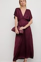Answear.LAB sukienka AB665.iak bordowy WS26