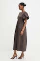 Bavlnené šaty Answear.LAB 51419.iak hnedá WS26