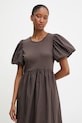 Bavlnené šaty Answear.LAB hnedá 51419.iak
