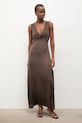 Answear.LAB šaty z viskózy WS26-SUD031 hnedá WS26