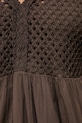 Answear.LAB sukienka babydoll bawełniana WS26-SUD034 brązowy