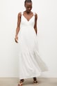 Answear.LAB літня сукня з льоном WS26-SUD038 білий WS26
