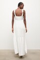 Odzież Answear.LAB sukienka letnia z lnem WS26-SUD038 biały