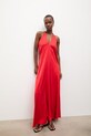 Odzież Answear.LAB sukienka z wiskozy WS26-SUD039 czerwony