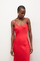 Answear.LAB šaty ve stylu spodničky z viskózy červená WS26-SUD040
