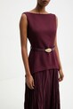 Answear.LAB sukienka EL3120.tok bordowy