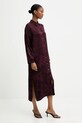 Answear.LAB sukienka 38833.tok bordowy WS26