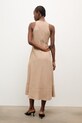 Oblečenie Šaty s prímesou ľanu Answear.LAB m.08804.hak béžová