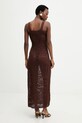 Odzież Answear.LAB sukienka m.08807.hak brązowy
