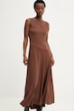 Answear.LAB sukienka WS26-SUD059 brązowy WS26