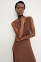 Answear.LAB sukienka brązowy WS26-SUD059