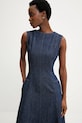 Answear.LAB sukienka jeansowa granatowy m.08802.hak