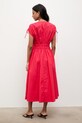 Odzież Answear.LAB sukienka bawełniana ZY990.hak czerwony