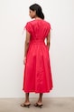 Odzież Answear.LAB sukienka bawełniana ZY990.hak czerwony