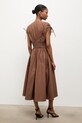 Odzież Answear.LAB sukienka bawełniana ZY990.hak brązowy