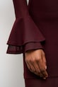 Answear.LAB sukienka 23451.fak bordowy