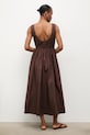 Answear.LAB sukienka bawełniana WS26-SUD096 brązowy WS26