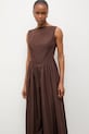 Odzież Answear.LAB sukienka bawełniana WS26-SUD096 brązowy
