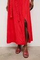 Answear.LAB sukienka letnia z wiskozy WS26-SUD110 czerwony