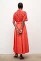 Ρούχα Answear.LAB Φόρεμα φαρδύ βαμβακερό WS26-SUD112 κόκκινο