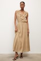 Answear.LAB sukienka letnia z lyocellem beżowy WS26-SUD125