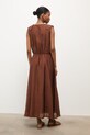 Odzież Answear.LAB sukienka letnia z lyocellem WS26-SUD125 brązowy