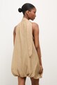 Odzież Answear.LAB sukienka bombka z lyocellem WS26-SUD126 beżowy