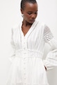 Answear.LAB sukienka bawełniana biały 81045-1.fak