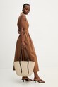 Answear.LAB sukienka bawełniana WS26-SUD151 brązowy WS26