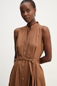 Answear.LAB sukienka bawełniana brązowy WS26-SUD151