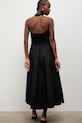 Oblečenie Answear.LAB šaty s rozšíreným strihom bavlnené EL3820 čierna