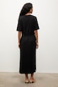 Oblečenie Answear.LAB letné šaty s prímesou ľanu TRA.SS.3.ok čierna