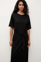 Answear.LAB letné šaty s prímesou ľanu čierna TRA.SS.3.ok
