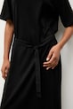 Answear.LAB letné šaty s prímesou ľanu TRA.SS.3.ok čierna