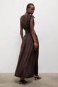 Oblečenie Answear.LAB šaty s viskózou 111691.tok hnedá