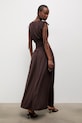Oblečenie Answear.LAB šaty s viskózou 111691.tok hnedá