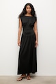 Answear.LAB sukienka z wiskozą WS26-SUD176 czarny WS26