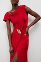Answear.LAB sukienka drapowana czerwony 58506.tok