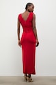 Odzież Answear.LAB sukienka drapowana 58444.tok czerwony