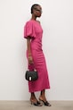 Answear.LAB šaty s příměsí lnu 9391S.fak růžová WS26