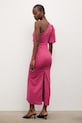 Oblečení Answear.LAB šaty s příměsí lnu 9391S.fak růžová