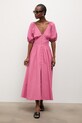 Answear.LAB letné šaty bavlnené PS9395S.fak ružová WS26