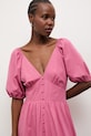 Answear.LAB letné šaty bavlnené PS9395S.fak ružová