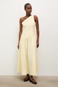 Answear.LAB šaty s rozšíreným strihom bavlnené PS9553.fak žltá WS26