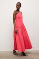 Answear.LAB rozšířené šaty bavlněné PS9553.fak červená WS26