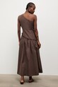 Answear.LAB sukienka rozkloszowana bawełniana PS9553.fak brązowy WS26