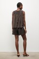 Odzież Answear.LAB szorty damskie bawełniane WS26-SZD003 brązowy
