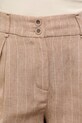 Answear.LAB szorty damskie z dodatkiem lnu beżowy WS26-SZD005