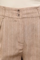 Answear.LAB szorty damskie z dodatkiem lnu beżowy WS26-SZD005